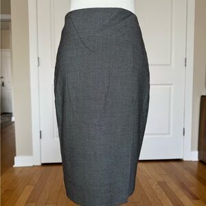 Ann Taylor Charcoal Gray Pencil Skirt